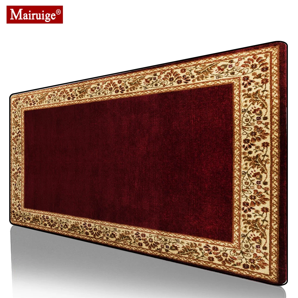 

Bohemian Red Persian Rug Mouse Pad XXL Moroccan Carpet Gamer Desk Mat Large Keyboard Pad Gaming MousePad for Laptop Table Pads