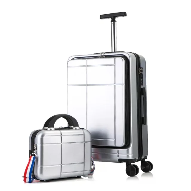 Travel luggage set Women trolley case 20'' carry ons cabin rolling ...