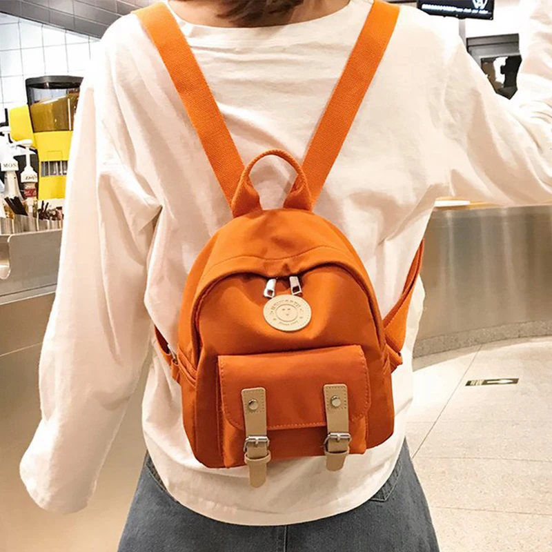 Fashion Women Backpack New High Quality Zipper Female Backpacks Small Teenage School Bag Double Belt Mini Shoulder Bags