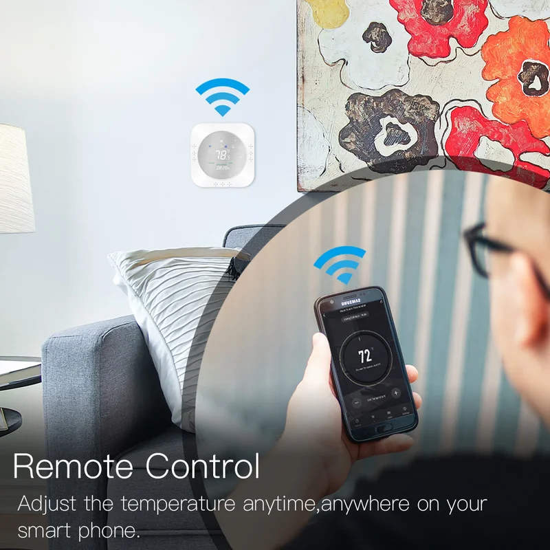 WiFi умный тепловой насос 24 в термостат контроль температуры ler Smart Life/Tuya APP пульт дистанционного управления, работает с Alexa Google Home