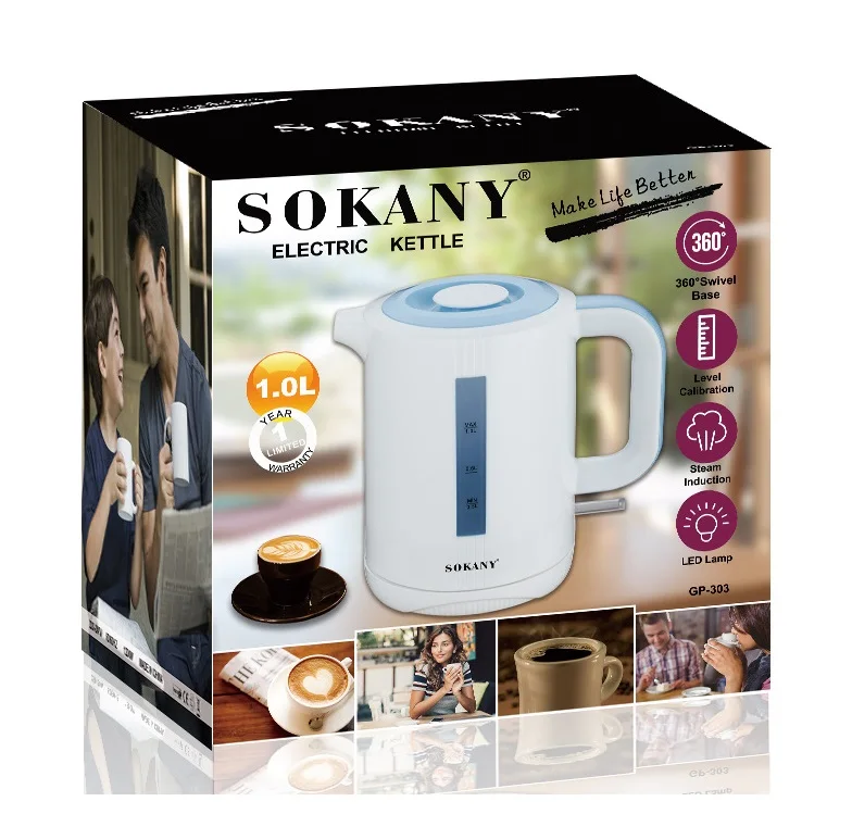 

Max 1.0L electric kettle smart water kettles boiling teapot heater water boiler auto bottom Thermal kettle water cooker 4 colors