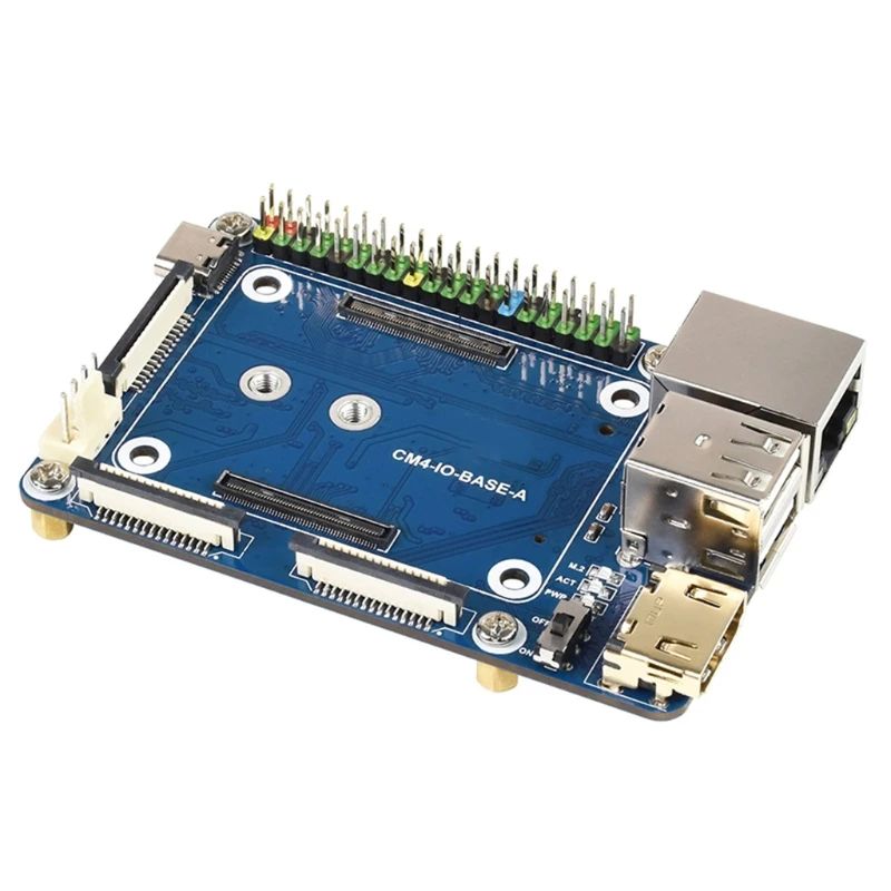 

Базовая плата CM4 (A) для оценки компьютерного модуля Raspberry Pi 4 или для встраивания в конечные продукты, 40-контактный разъем GPIO Header