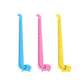 

10pcs 15CM Cute Cartoon Rulers Creative Giraffe Ruler School Students Stationery Kids Measuring Ruler (Random Color and Pattern)