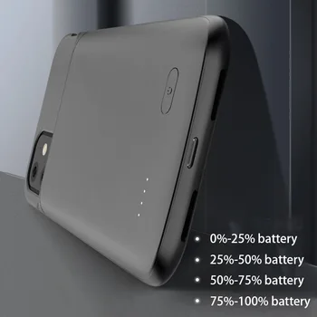 

For iPhone 11 Pro Max Battery Charger Case TPU Soft Silicone External Power Bank Backup Charger Case for iPhone 11 Battery Case