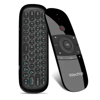 W1 2.4G Air Mouse Wireless Keyboard Infrared Remote Learning 6-Axis Motion Sense Remote Control for Android TV BOX 1
