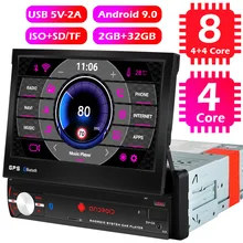 Автомагнитола 1 Din, Android 9,0, GPS, Wi-Fi, 8 ядер, 4G, стерео, 7-дюймовый выдвижной экран, Bluetooth, видео, мультимедийный плеер Автомагнитола 1 Din, Android 9,0, GPS, Wi-Fi, 8 ядер, 4G, стерео, 7-дюймовый выдвижной экран, Bluetooth, видео, мультимедийный плеер