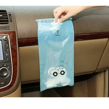 

Paste Hanging Car Garbage Bag 50pcs Disposable Self-Adhesive Degradable Garbage Storage Bag Office Kitchen Garbage Bag