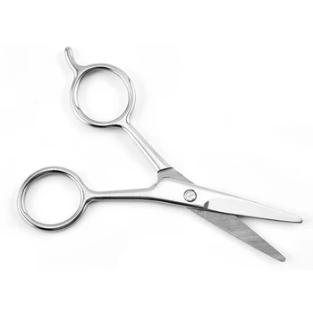 

Barber Stainless Steel Scissors for Beard Mustache Eyebrow Nose Hair Beard Trimmer Eyebrow Bang Nose Hair Cutting