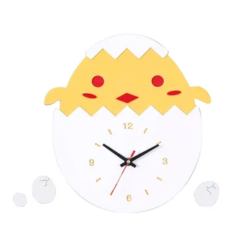 

Cute Kids Room Wall Clock Modern Design Bathroom Wood Silent Creative Living Room Wall Clocks Digital Zegar Wall Watch BW50WC