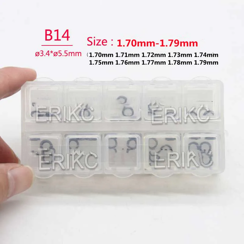 

ERIKC B14 30PCS 1.70MM-1.79MM 1.70MM 1.71MM 1.72MM 1.73MM 1.74MM 1.75MM 1.76MM 1.77MM 1.78MM Nozzle Adjusting Washers