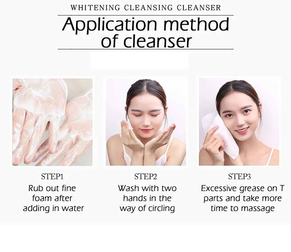 SENANA Nicotinamide Amino Acid Face Cleanser Facial Scrub Cleansing Acne Oil Control Blackhead Remover Shrink Pores Skin Care