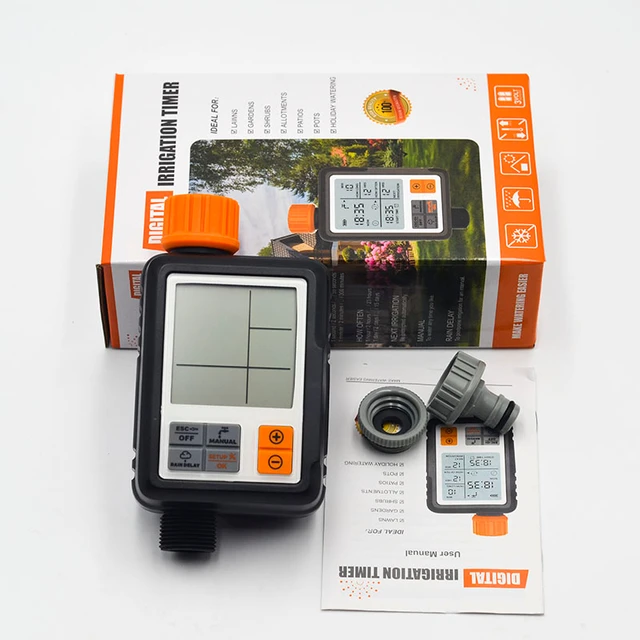 Automatic Irrigation Water Timer Lcd Screen Sprinkler Controller Outdoor Garden Watering Timer Device Controller Tool 5