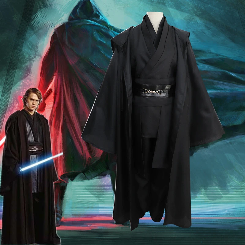 Star Wars Anakin Skywalker Darth Vader Cosplay Costumes Jedi Knight Shirt Pants Belt Shoulder Strap Cloak Suit Party Halloween Movie Tv Costumes Aliexpress