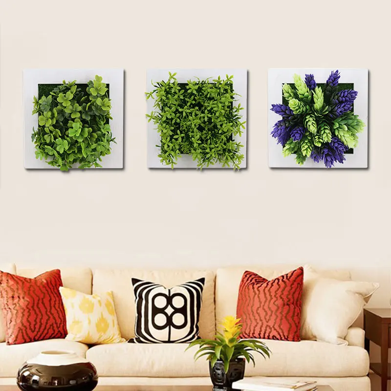 Pastic Flower Frames имитация 3D растения настенные Висячие офисные креативные растения фоторамка украшение дома книжный магазин
