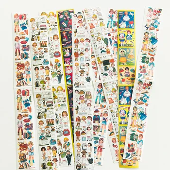 

10 Designs Mixed Cute Doll DIY Deco Washi Tapes Set 52mm*220mm Free Shipping
