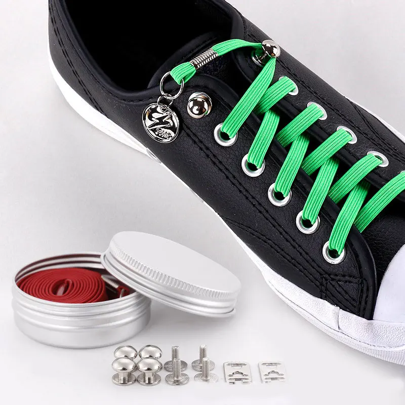 

1 Pair Lazy No Tie Shoelaces Easy Sneaker Elastic Shoelace One-handed Shoelaces Lazy Shoestring Shoes Accessories