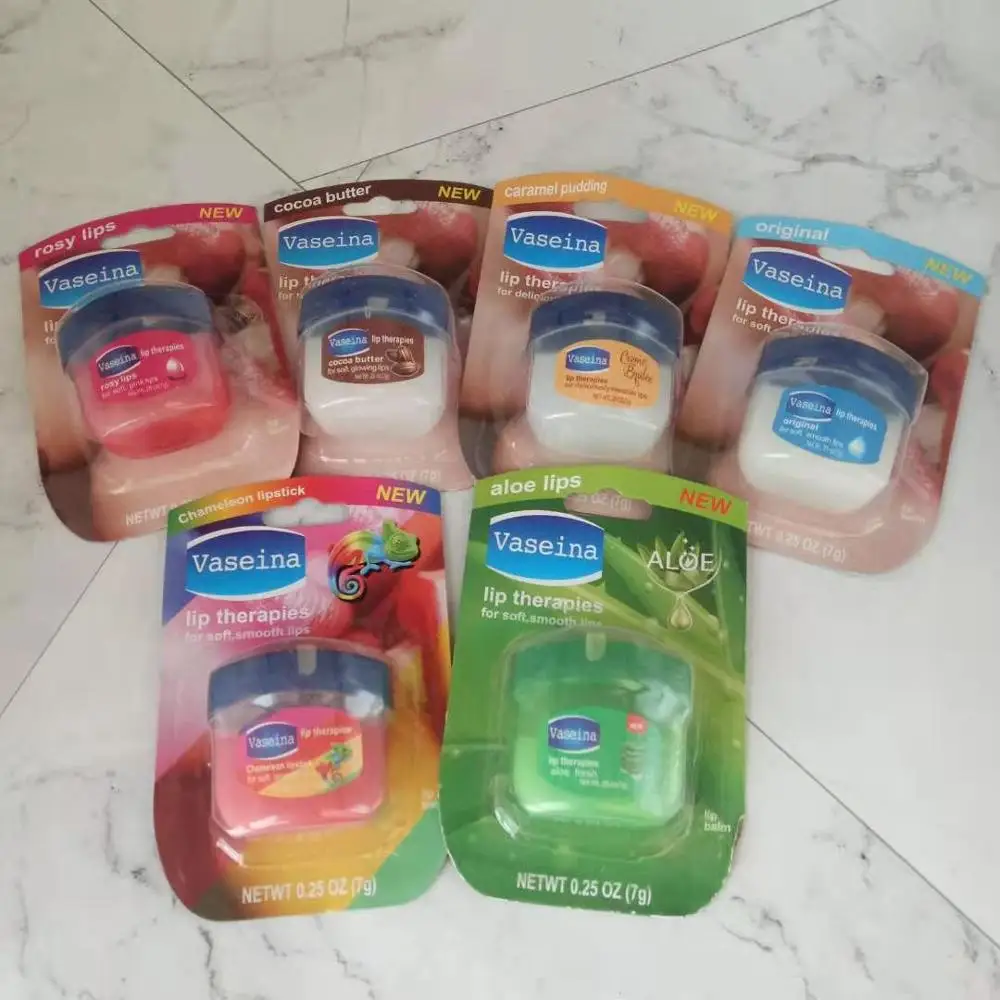 Увлажняющий бальзам для губ Vaseline губная помада натуральный растительный анти