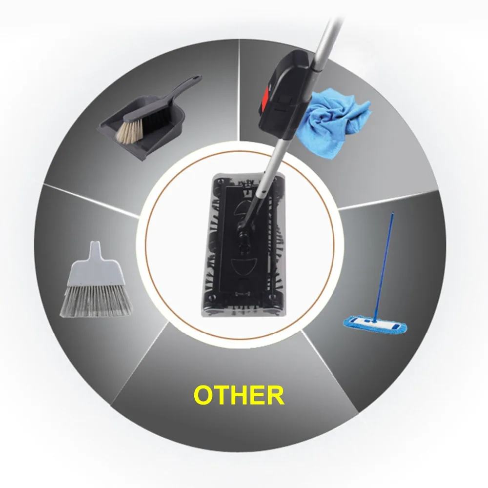 

Electric Sweeper Hand-push Type Mop Rechargeable Battery Dust Collector 360 Degrees Rotation Carpet Floor Cleaner Drop shipping