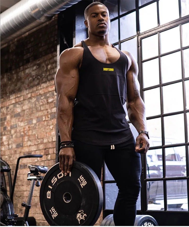 Muscle Dr. Европа и Америка братья стиль здоровая красота спортивный жилет мужской фитнес i-образный жилет Базовая рубашка жилет