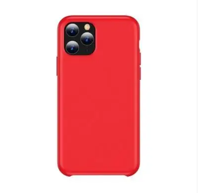 TOTU официальный жидкий силиконовый однотонный чехол для телефона для Iphone 11 11 Pro роскошный яркий чехол для Iphone 11 Pro Max - Цвет: RED