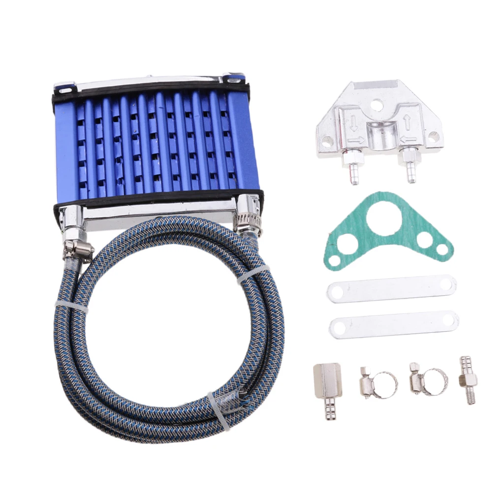 CNC Motorcycle Oil Cooler Kit Radiator Fits ATV  Dirt Bike 50 70 90 110 125cc