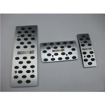 

AUTO Accelerator Brake Footrest Pedal Pads Pedals Aluminum Car Accessories For Mitsubishi ASX Outlander Pajero Lancer EX AT/MT