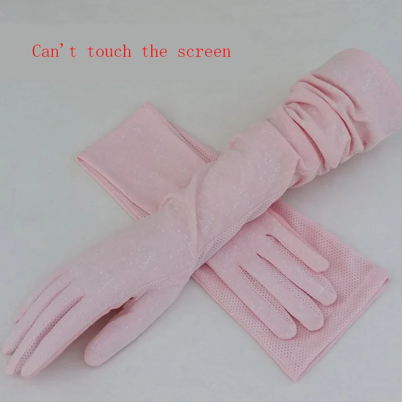 B92 Pink Женские Спортивные Перчатки для фитнеса, велоспорта, защита от солнца, сенсорный экран, длинные перчатки для полных пальцев, женские хлопковые модные перчатки для вождения на полпальца, B91 - Цвет: B92 Pink