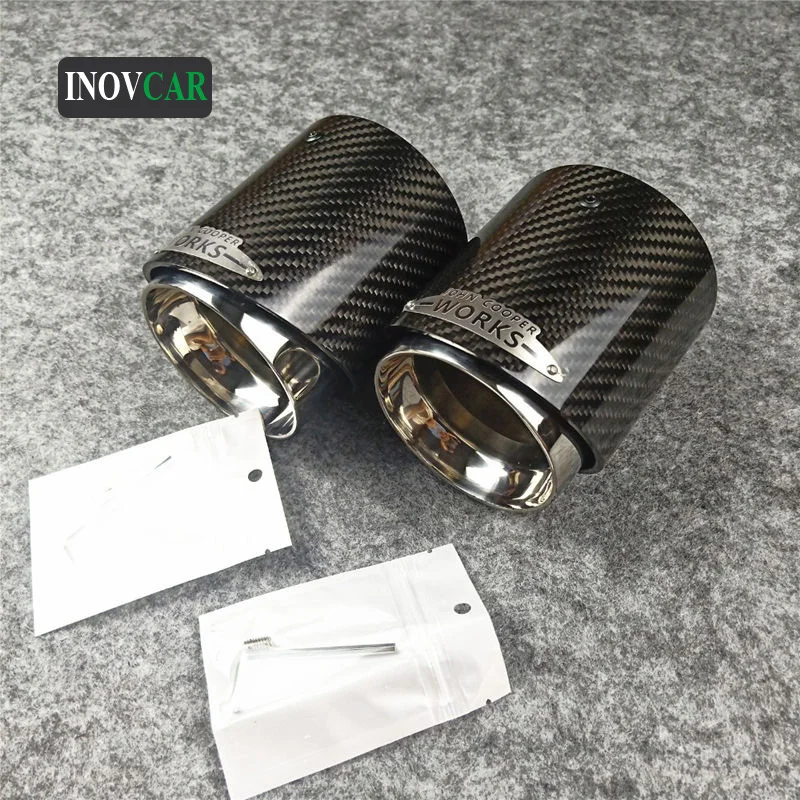 1 шт. глянцевые/матовые Углеродные выхлопные трубы для MINI R50 R55 R56 R57 R58 Coope S F54 F55 F56 F57