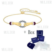 Модный SWA изысканный браслет серия Таро привлекательные узоры Регулируемая длина ползунки женские браслеты