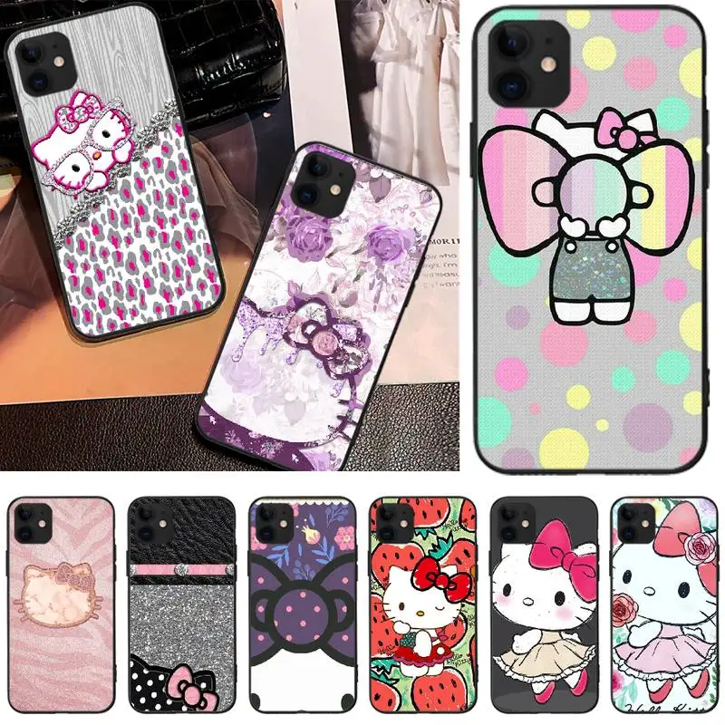 Viviana Bling hello kitty милый чехол для телефона iPhone 5C 6 6S 7 8 plus X XS XR MAX 11 pro Pro