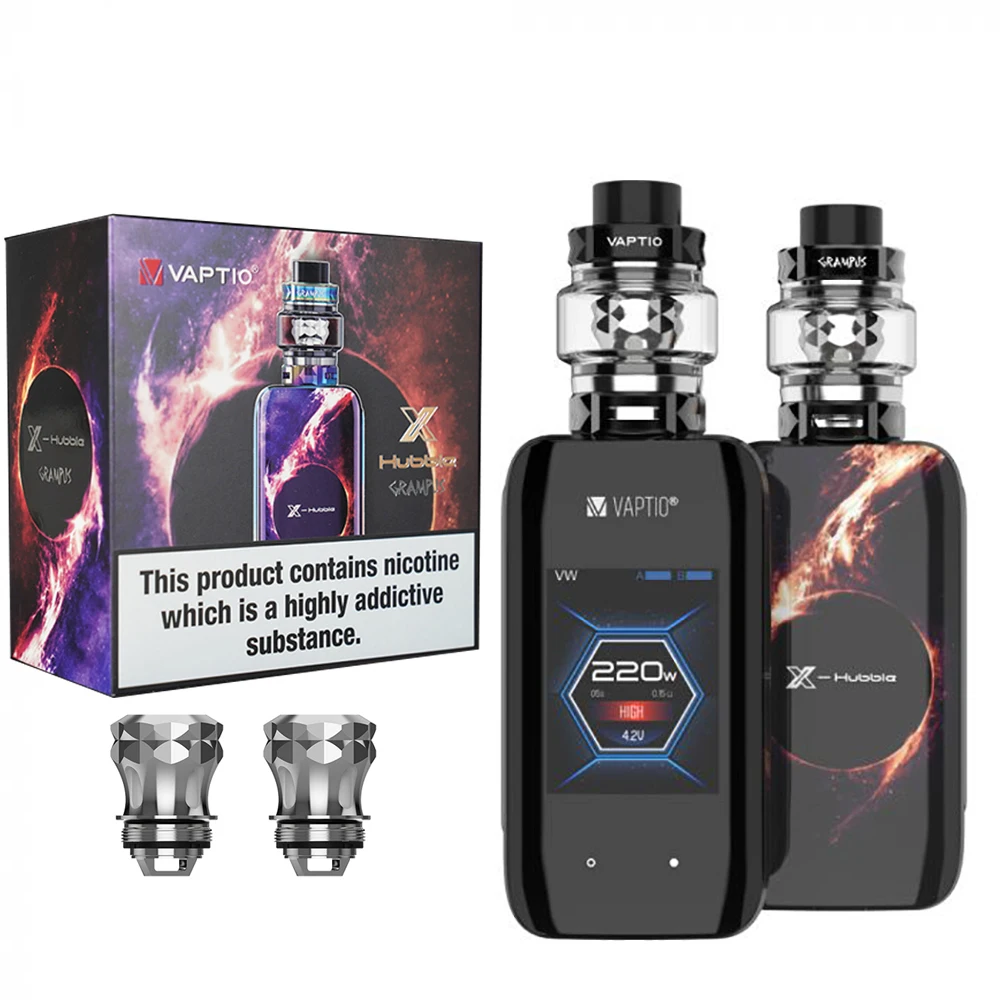 Электронная сигарета Vaptio X-hubler Grampus 220 Вт бак 5 мл сенсорный экран 2TFT испаритель без