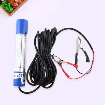 

12V Green Night LED Underwater Boat Submersible Fishing Lure Light Clip-on