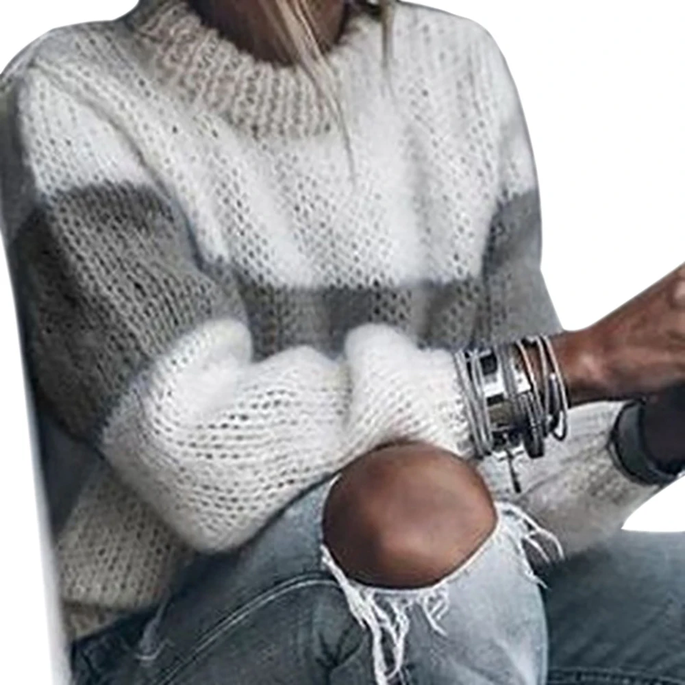 SHUJIN Новое поступление осень зима женский свитер корейский стиль длинный рукав Повседневный пуловер тонкий водолазка вязаный джемпер - Цвет: gray