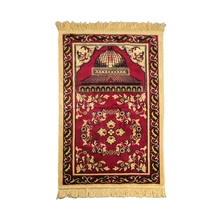 Изысканный прочный мусульманский коленчатый искусственный кашемир домашний Противоскользящий молитвенный коврик складной легкий портативный практичный спальня