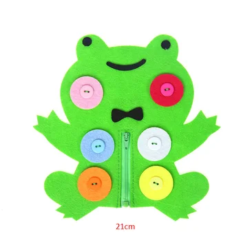 

Zipper Button Teaching Kindergarten manual Diy Weave cloth Early Learning Education Handmade Montessori funnyToy Teaching Unisex