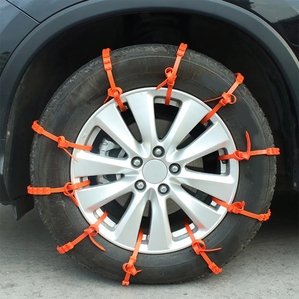 

10PCS Car Universal Anti-Skid Chains Winter Mini Plastic Tyres wheels Snow Chains For Suv Car-Styling Autocross Outdoor