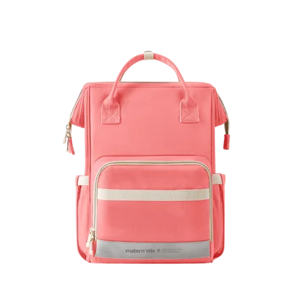 pink Модная Большая вместительная сумка для мам, многофункциональный портативный женский рюкзак для подгузников - Цвет: pink