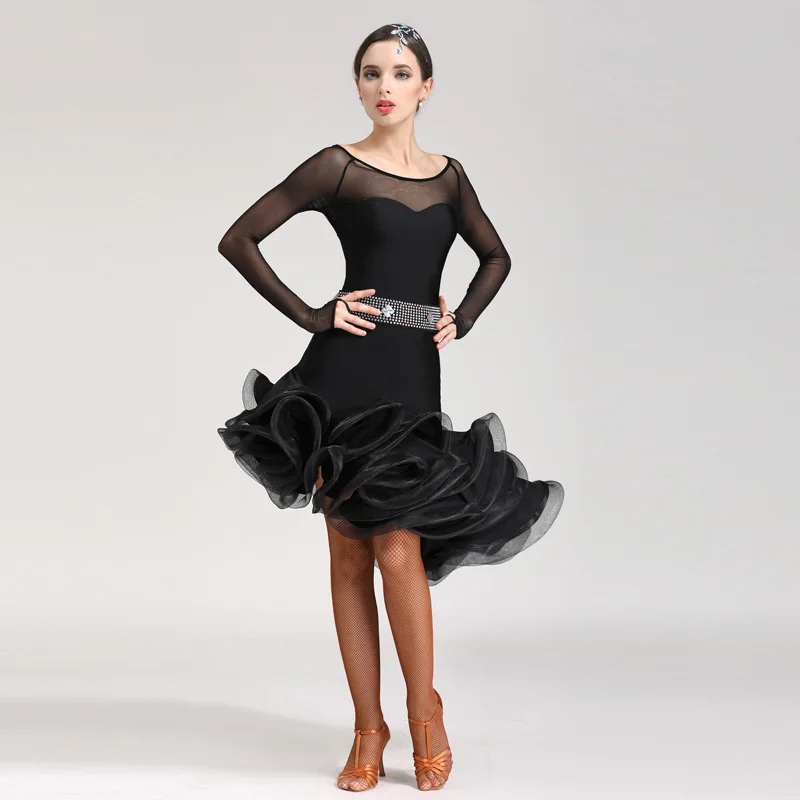 Fashion-Latin-Dance-Dress-Women-Tango-Cha-Cha-Salsa-Ballroom-Practice-Wear-Ladies-Samba-Rumba-Stage (2)