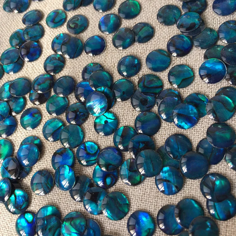 1Lot(50pcs) Diameter 8mm Creative Design Convex Surface Abalone Shell Ornaments Accessories DIY Home Crafts Decoration Materials natural shell ornaments