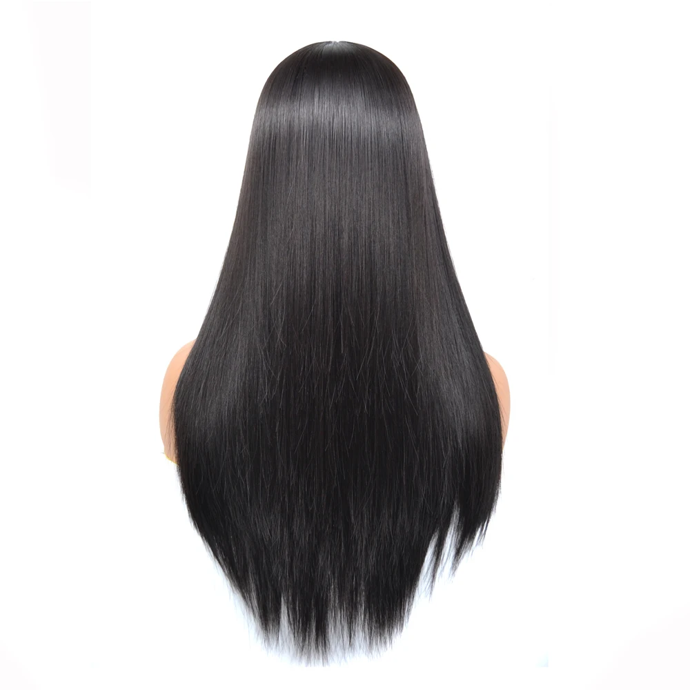 long straight wig with highlights color 10