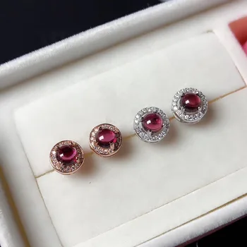

Garnet Earring Natural And Real Garnet Earring 925 sterling silver Fine jewelry Garnet Earring
