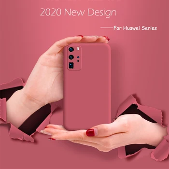 Перейти на Алиэкспресс и купить Жидкий силиконовый чехол для Huawei P40 P30 Lite Pro автомобильный держатель чехол для Huawei Mate 30 Pro 20 Pro Honor 20 Pro Nova 6 SE 5G