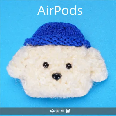 Для AirPods Pro Чехол вязаный плюшевый анти-потеря защитный чехол кожаный чехол для Air-Pods 3 Аксессуары для AirPods - Цвет: 19