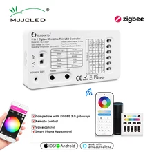 

Gledopto WIFI LED Smart Home Controller 12V 24V DC Zigbee Mini Tuya Wireless Remote Control RGB CCT RGBW RGBCCT LED Strip Switch
