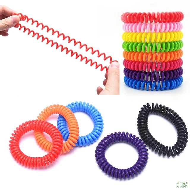 5Db Anti -Szúnyog Rovarriasztó Karkötő Vízálló Spirálcsukló Sávok - Image 5