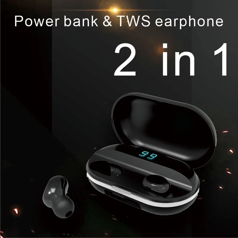 CUCA L21 Bluetooth 5 0 Earphones 2200mAh Charging Box Wireless Headphone 9D Stereo Sports Waterproof Earbuds Microphone Headsets