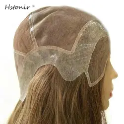 Hstonir Lace Front Wig Blond 613 Human Hair Straight Transparent Lace Colorful Wig European Remy Hair Customized Order G048