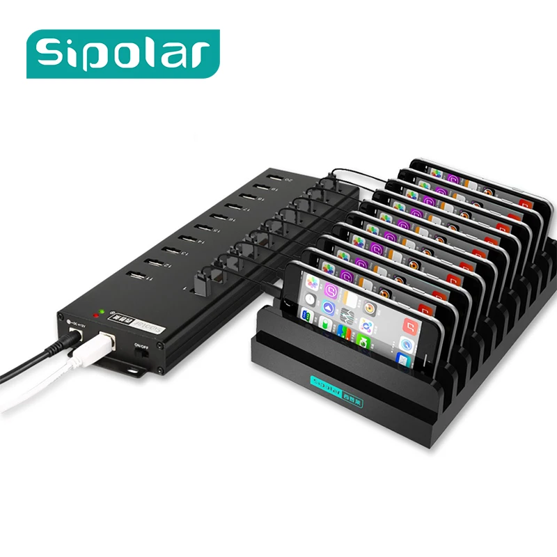 USB концентратор Sipolar с 20 портами 12 В 8 А|USB-хабы| |