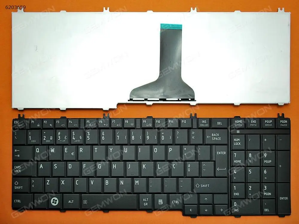 

Notebook keyboard replacement new laptop keyboard for TOSHIBA Satellite C650 C660 L650 L670 BLACK OEM