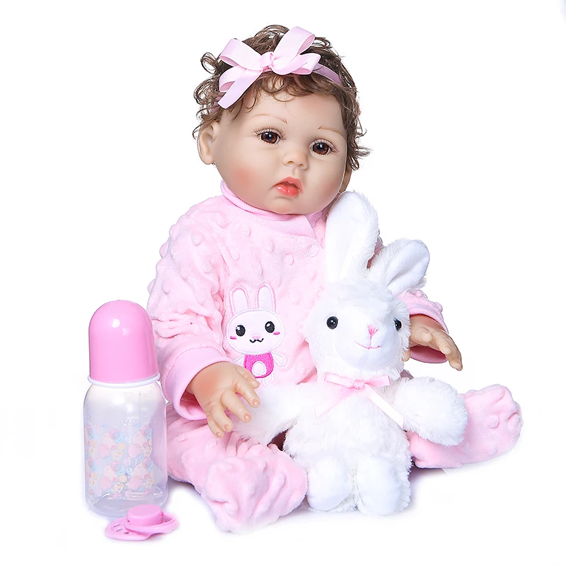 Roupa Para Boneca Bebe Reborn Coelho Com Bolinha Rosa - Shiny Toys